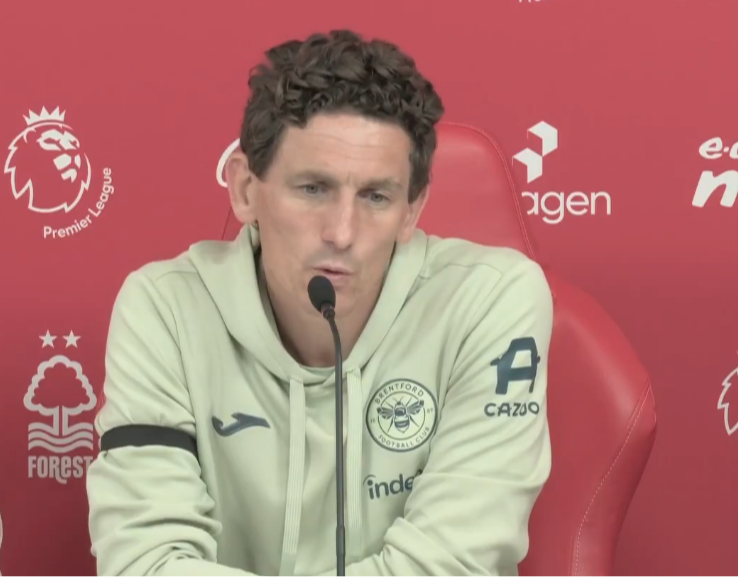 布伦特福德主帅:球队上半场的表现太过天真,令人失望